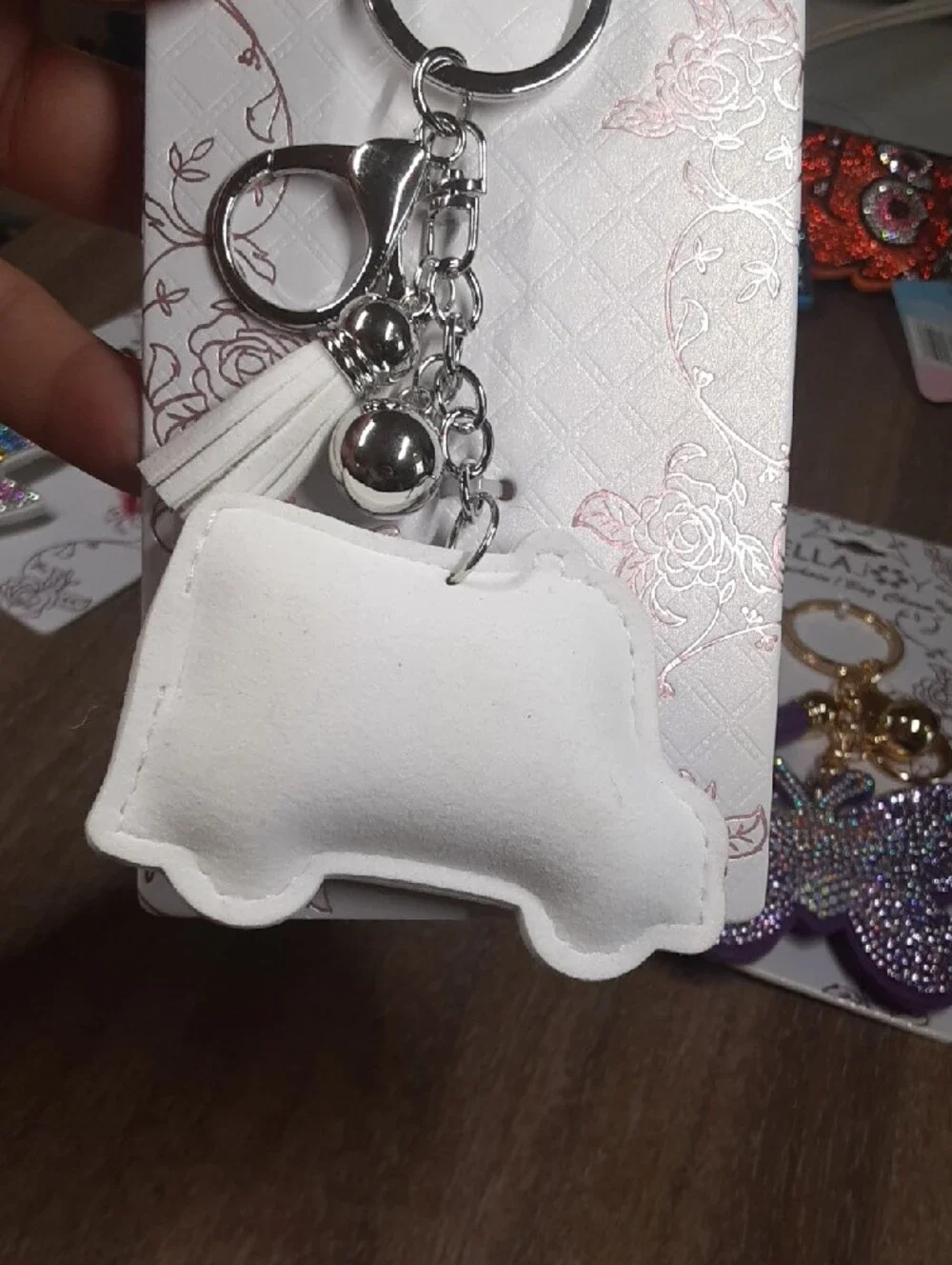 SparklingAmbulance Keychain with Tassel